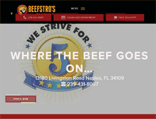 Tablet Screenshot of beefstrosbeef.com